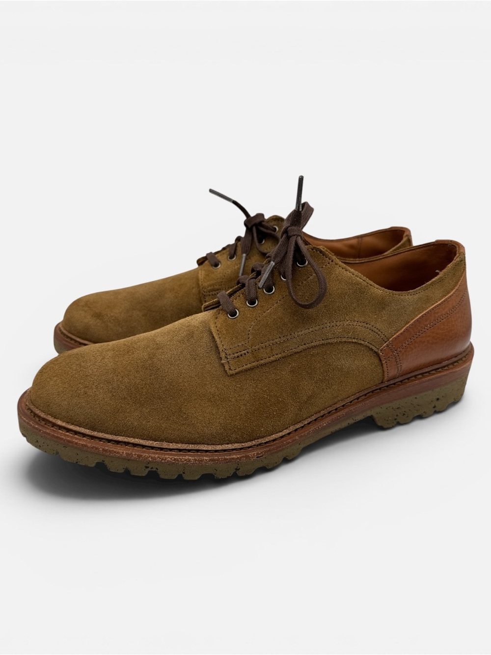 Allen Edmonds Discovery Brown Suede Derby Casual Shoes Men’s Size 9 D